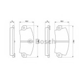 Колодки тормозные дисковые для RENAULT 12, 18(134#,135#), 21(B48#,K48#,L48#,S48#), 25(B29#), 30(127#), 5(122#), ESPACE(J/S63#,J11#), FUEGO(136#) <b>BOSCH 0 986 463 490</b>