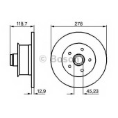 Тормозной диск BOSCH 0 986 478 136
