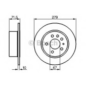 Тормозной диск BOSCH 0 986 478 199