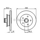 Тормозной диск BOSCH 0 986 478 224