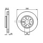 Тормозной диск BOSCH 0 986 478 603