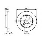 Тормозной диск BOSCH 0 986 478 659