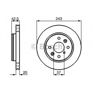 Тормозной диск BOSCH 0 986 478 659