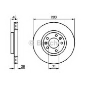 Тормозной диск BOSCH 0 986 478 732