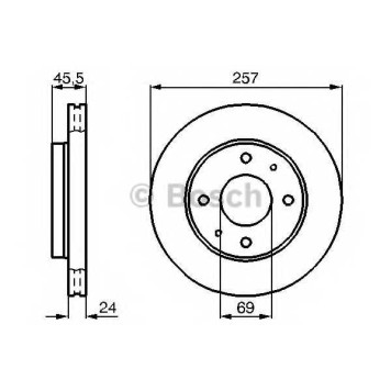 Тормозной диск BOSCH 0 986 478 774