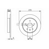 Тормозной диск BOSCH 0 986 479 047