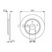 Тормозной диск BOSCH 0 986 479 050