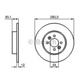 Тормозной диск BOSCH 0 986 479 195