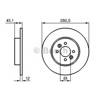 Тормозной диск BOSCH 0 986 479 195
