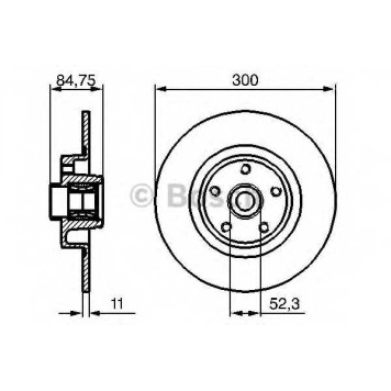Тормозной диск BOSCH 0 986 479 276