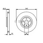 Тормозной диск BOSCH 0 986 479 464