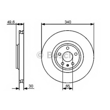 Тормозной диск BOSCH 0 986 479 464
