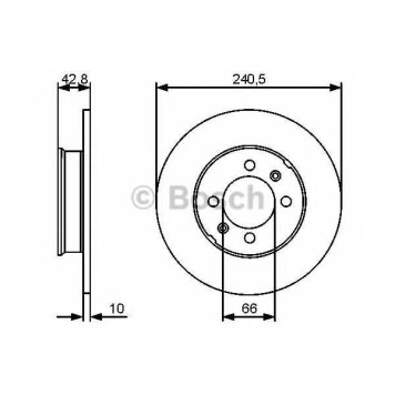 Тормозной диск BOSCH 0 986 479 478