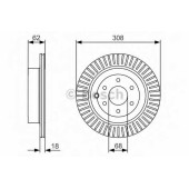 Тормозной диск BOSCH 0 986 479 533