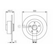 Тормозной диск BOSCH 0 986 479 573