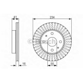 Тормозной диск BOSCH 0 986 479 592