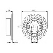 Тормозной диск BOSCH 0 986 479 610