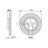 Тормозной диск BOSCH 0 986 479 619