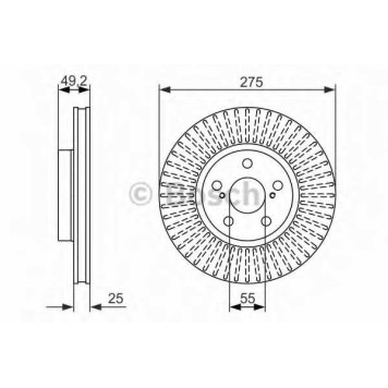 Тормозной диск BOSCH 0 986 479 619