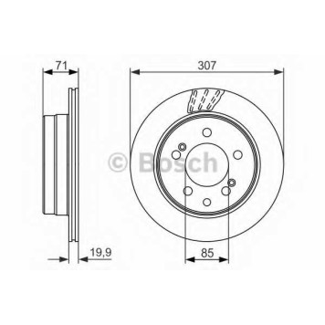 Тормозной диск BOSCH 0 986 479 665