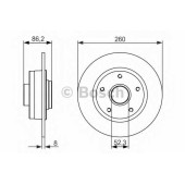 Тормозной диск BOSCH 0 986 479 684