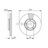 Тормозной диск BOSCH 0 986 479 696