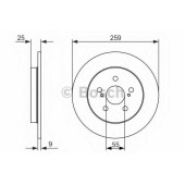 Тормозной диск BOSCH 0 986 479 721