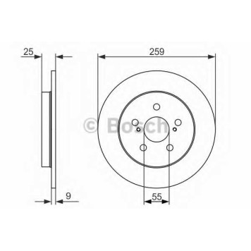Тормозной диск BOSCH 0 986 479 721