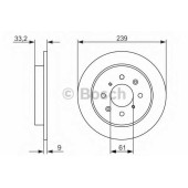 Тормозной диск BOSCH 0 986 479 739