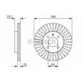 Тормозной диск BOSCH 0 986 479 853