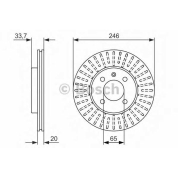 Тормозной диск BOSCH 0 986 479 853