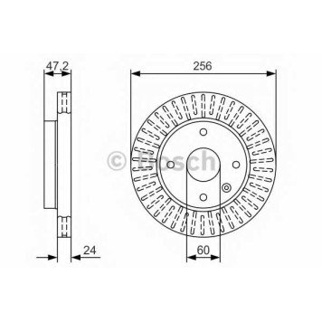 Тормозной диск BOSCH 0 986 479 A54