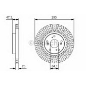 Тормозной диск BOSCH 0 986 479 B02