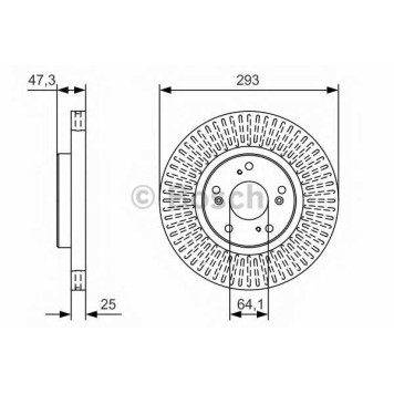 Тормозной диск BOSCH 0 986 479 B02