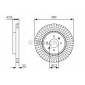 Тормозной диск BOSCH 0 986 479 B05
