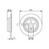 Тормозной диск BOSCH 0 986 479 B19