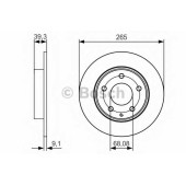 Тормозной диск BOSCH 0 986 479 C26