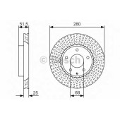 Тормозной диск BOSCH 0 986 479 C36
