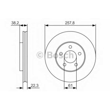Тормозной диск BOSCH 0 986 479 R56