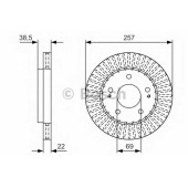 Тормозной диск BOSCH 0 986 479 U71