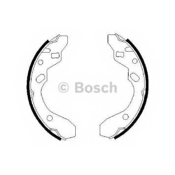 Комплект тормозных колодок для MAZDA 323 P(BA), 323(BG), FAMILIA(BA,BG), MX-3(EC) <b>BOSCH 0 986 487 417</b>