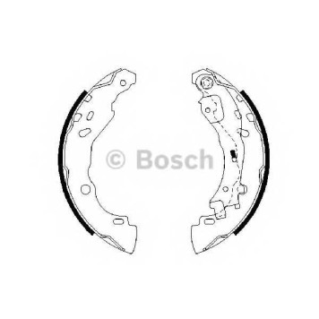 Комплект тормозных колодок для CITROEN C2(JM#), C3(FC#,HB#) / LANCIA YPSILON(843) / PEUGEOT 1007(KM#) <b>BOSCH 0 986 487 690</b>