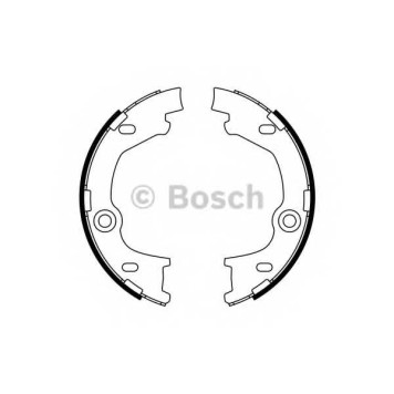 Комплект колодок стояночной тормозной системы BOSCH 0 986 487 777