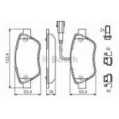 Колодки тормозные дисковые для CITROEN NEMO(AA#) / FIAT 500(312), FIORINO(225), LINEA(323), PANDA(169), PUNTO(199), QUBO(225) / PEUGEOT BIPPER(AA#) <b>BOSCH 0 986 494 113</b>