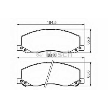 Колодки тормозные дисковые для OPEL INSIGNIA / SAAB 9-5(YS3G) <b>BOSCH 0 986 494 298</b>
