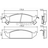 Колодки тормозные дисковые для CHRYSLER CIRRUS, SEBRING(FJ,JR), STRATUS(JA,JX) <b>BOSCH 0 986 494 313</b>