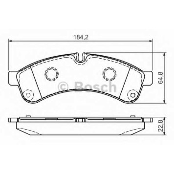 Колодки тормозные дисковые <b>BOSCH 0 986 494 335</b>