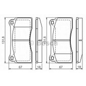 Колодки тормозные дисковые <b>BOSCH 0 986 494 353</b>