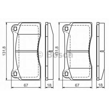 Колодки тормозные дисковые <b>BOSCH 0 986 494 353</b>