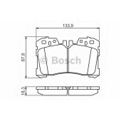 Колодки тормозные дисковые для LEXUS LS(USF4#,UVF4#) <b>BOSCH 0 986 494 423</b>